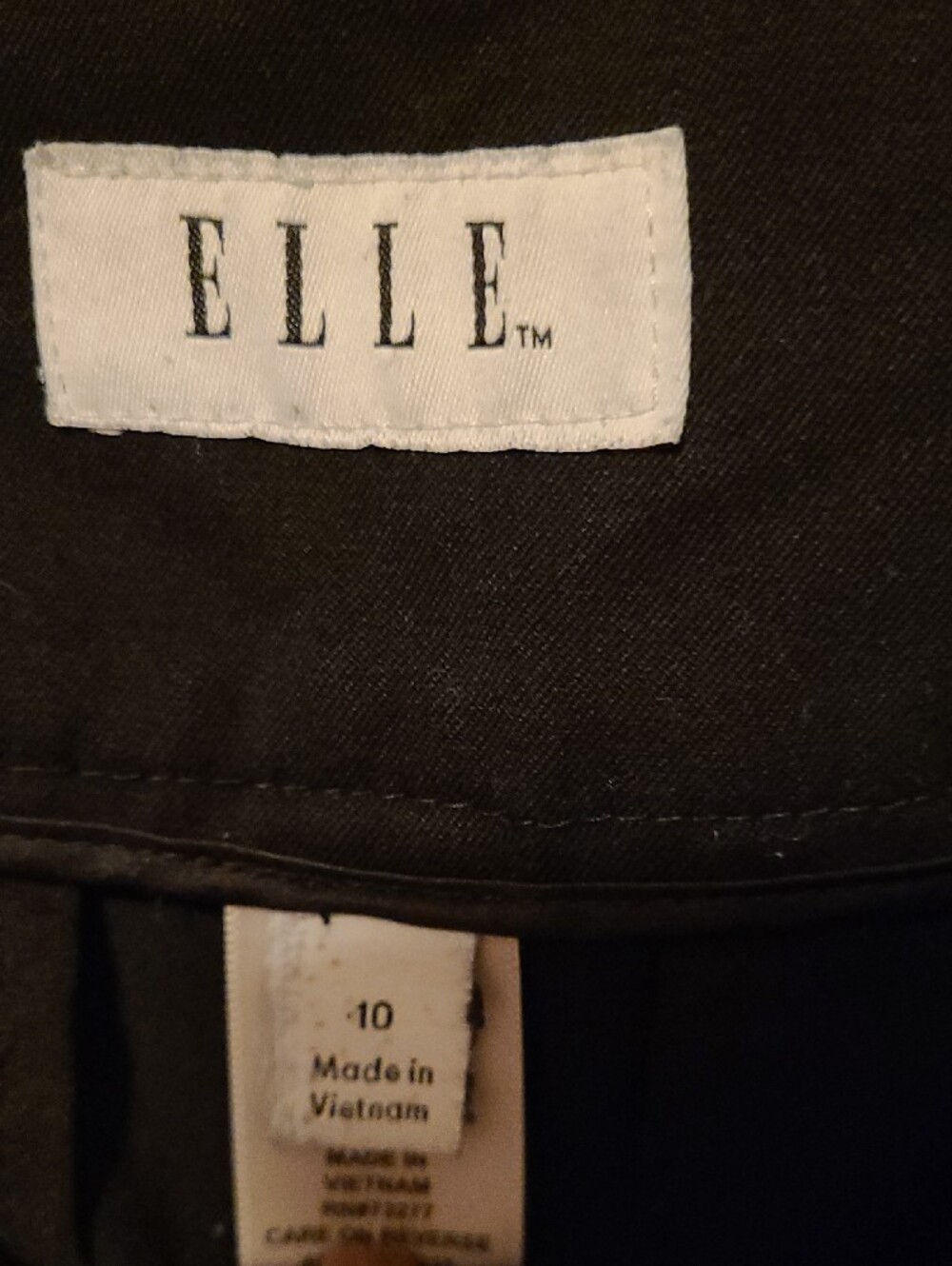 Elle Black Straight-Leg Dress Trousers - Picture 2 of 3